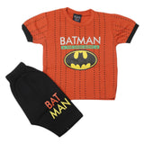 Boys Half Sleeves Short Suit - Rust, Kids, Boys Sets And Suits, Chase Value, Chase Value
