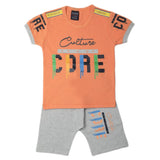 Boys Half Sleeves Short Suit - Peach, Kids, Boys Sets And Suits, Chase Value, Chase Value