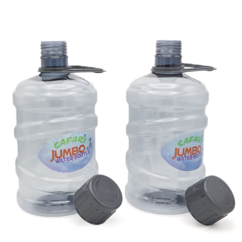 Jumbo Water Bottle 2 Pcs set - Grey, Home & Lifestyle, Glassware & Drinkware, Chase Value, Chase Value