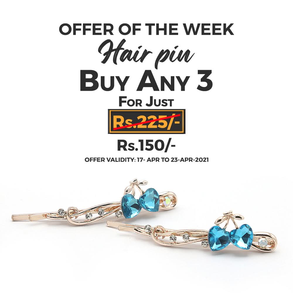 Women's Hair Pin & Clip - Blue, Women, Hair And Head Jewellery, Chase Value, Chase Value