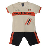 Boys Half Sleeves Short Suit - Beige, Kids, Boys Sets And Suits, Chase Value, Chase Value