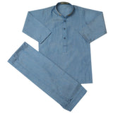 Boys Mashriq Kurta Shalwar - Blue, Kids, Boys Shalwar Kameez, Chase Value, Chase Value