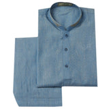 Boys Mashriq Kurta Shalwar - Blue, Kids, Boys Shalwar Kameez, Chase Value, Chase Value