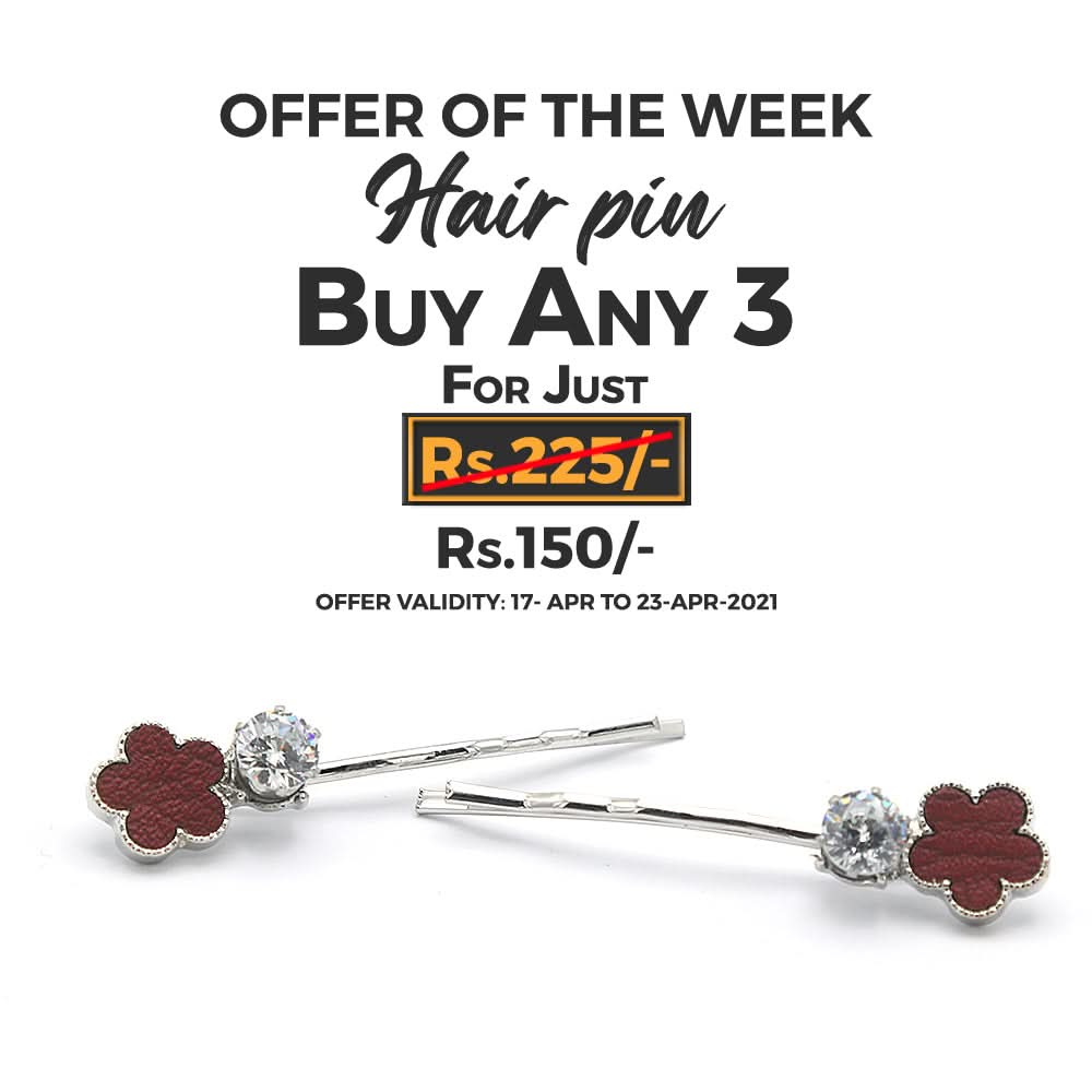 Women's Hair Pin & Clip - Brown, Women, Hair And Head Jewellery, Chase Value, Chase Value