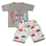 Boys Half Sleeves Short Suit - Grey, Kids, Boys Sets And Suits, Chase Value, Chase Value