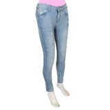 Women's Pearls Denim Pant - Light Blue, Women, Pants & Tights, Chase Value, Chase Value