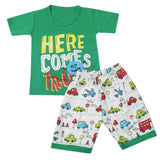 Boys Half Sleeves Short Suit - Green, Kids, Boys Sets And Suits, Chase Value, Chase Value