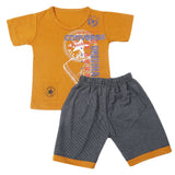 Boys Half Sleeves Short Suit - Brown, Kids, Boys Sets And Suits, Chase Value, Chase Value
