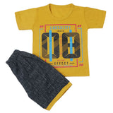 Boys Half Sleeves Short Suit - Mustard, Kids, Boys Sets And Suits, Chase Value, Chase Value