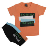 Boys Half Sleeves Short Suit - Peach, Kids, Boys Sets And Suits, Chase Value, Chase Value