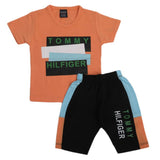 Boys Half Sleeves Short Suit - Peach, Kids, Boys Sets And Suits, Chase Value, Chase Value