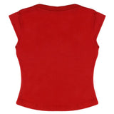 Girls Half Sleeves T-Shirt - Red, Kids, Girls T-Shirts, Chase Value, Chase Value