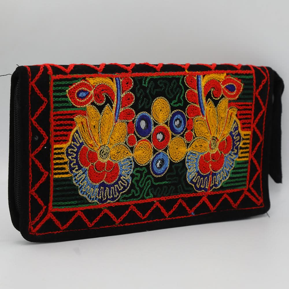 Women's Clutch 11-3 Flower - Red, Women, Clutches, Chase Value, Chase Value