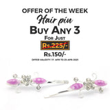 Women's Hair Pin & Clip - Purple, Women, Hair And Head Jewellery, Chase Value, Chase Value