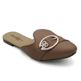 Women's Backless Slipper - Brown, Women, Slippers, Chase Value, Chase Value