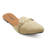 Women's Backless Slipper - Brown, Women, Slippers, Chase Value, Chase Value