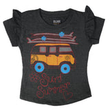 Girls Half Sleeves T-Shirt - Grey, Kids, Girls T-Shirts, Chase Value, Chase Value