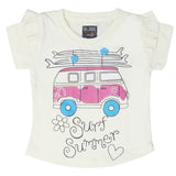 Girls Half Sleeves T-Shirt - Cream, Kids, Girls T-Shirts, Chase Value, Chase Value