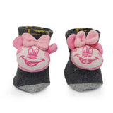 Baby Socks Booties - Pink - Dark Grey, Kids, NB Shoes And Socks, Chase Value, Chase Value