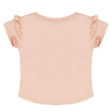 Girls Half Sleeves T-Shirt - Peach, Kids, Girls T-Shirts, Chase Value, Chase Value