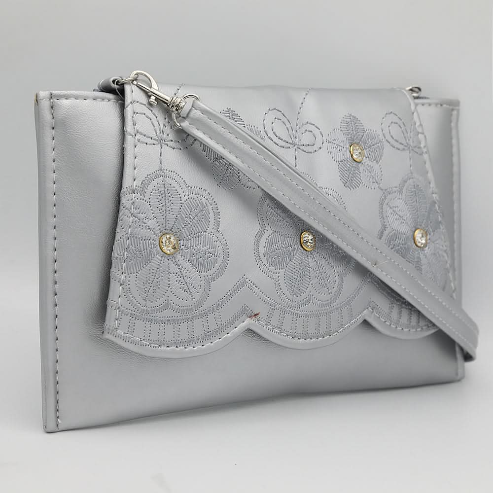 Girls Shoulder Bag 3126 - Silver, Kids, Kids Bags, Chase Value, Chase Value