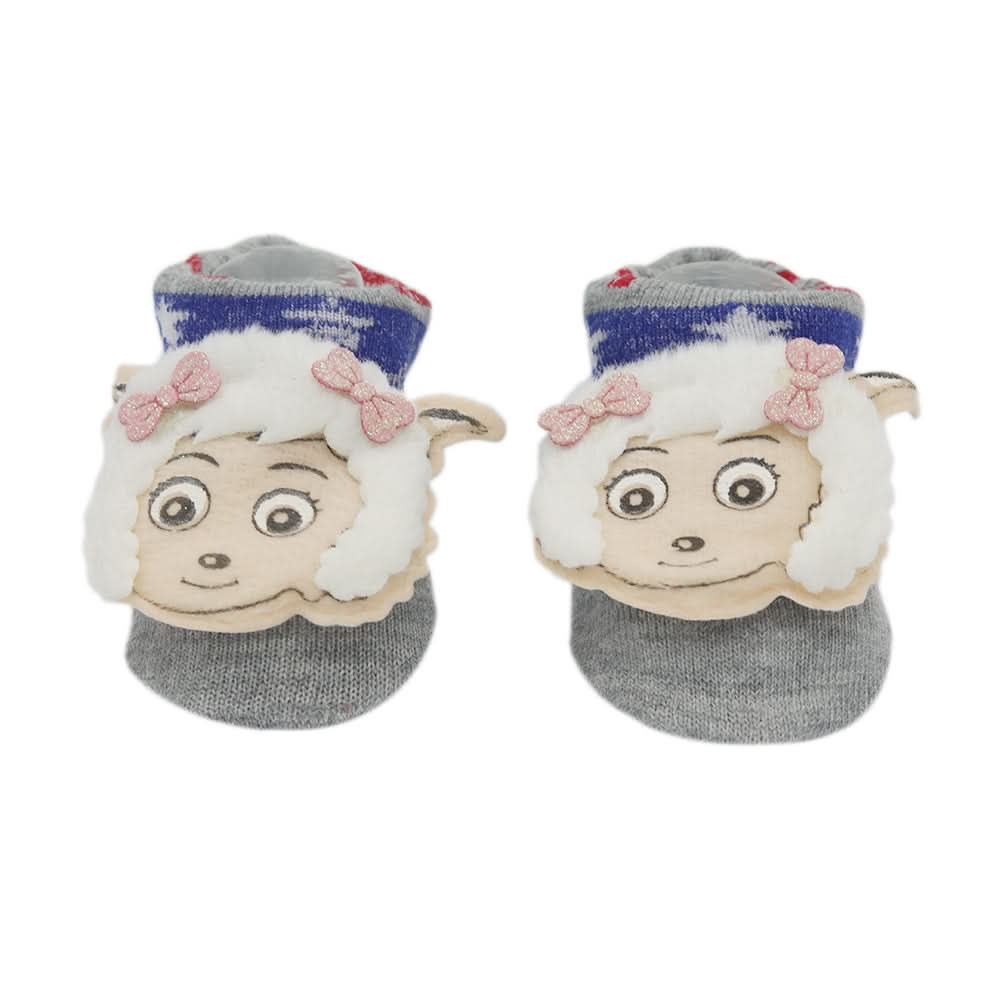 Cartier's Booties Cards - White - Light Grey, Kids, NB Shoes And Socks, Chase Value, Chase Value