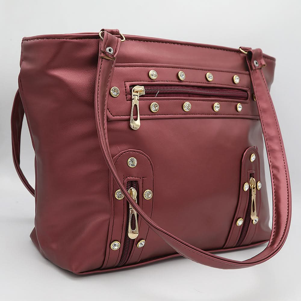 Women's Handbag 7651 - Maroon, Women, Bags, Chase Value, Chase Value