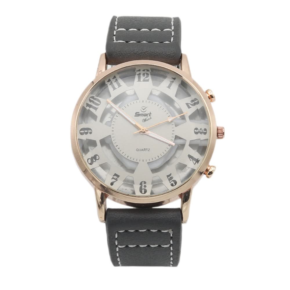 Men's Skeleton Strap Watch - Grey, Men, Watches, Chase Value, Chase Value