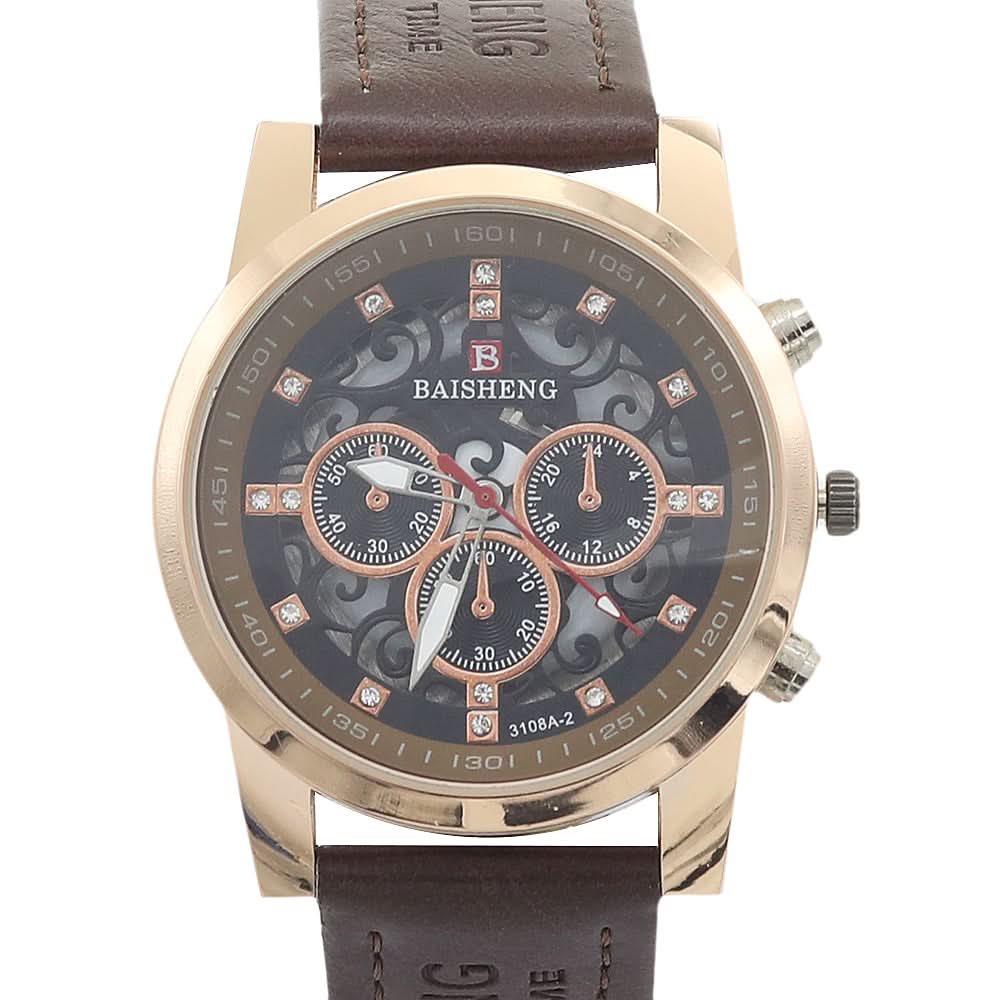 Men's Bashing Watch - Dark Brown Gold, Men, Watches, Chase Value, Chase Value