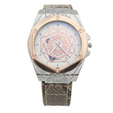 Men's Analog Strap Watch - Beige & Silver, Men, Watches, Chase Value, Chase Value