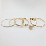 Women's Bangle - Golden, Women, Bangles & Bracelets, Chase Value, Chase Value