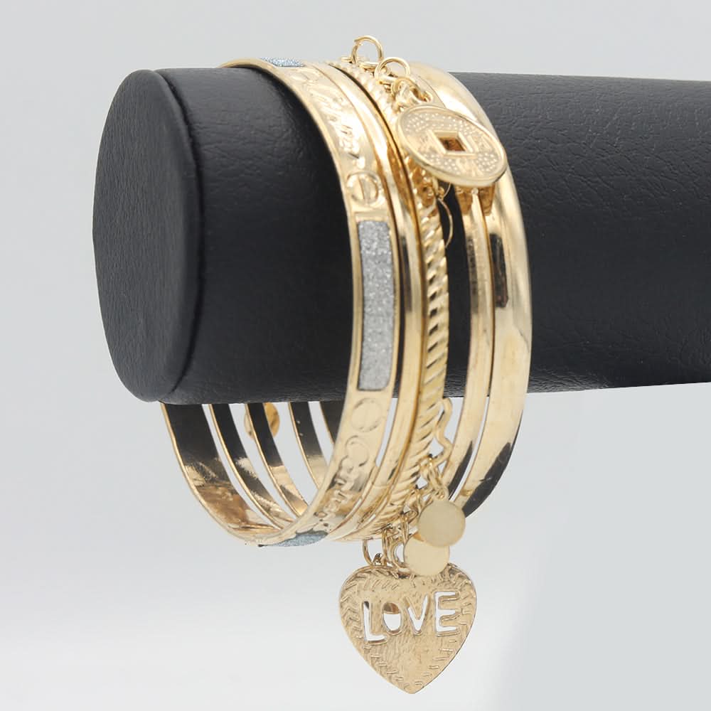 Women's Bangle - Golden, Women, Bangles & Bracelets, Chase Value, Chase Value