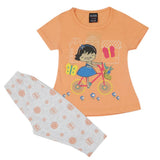 Girls Pajama Suit - Peach, Kids, Girls Sets And Suits, Chase Value, Chase Value