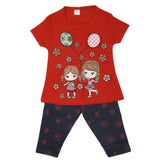 Girls Pajama Suit - Red, Kids, Girls Sets And Suits, Chase Value, Chase Value