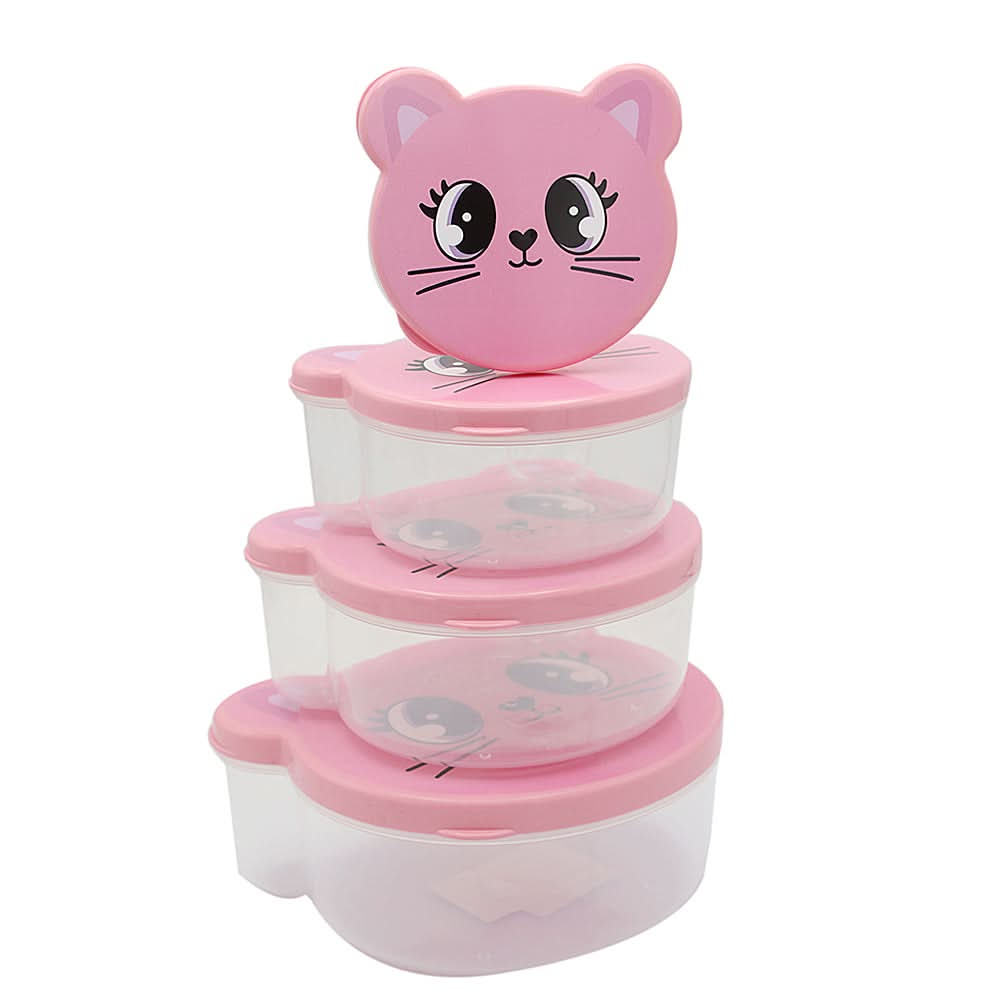 4 Pcs Zoo Storage Box - Pink, Home & Lifestyle, Storage Boxes, Chase Value, Chase Value