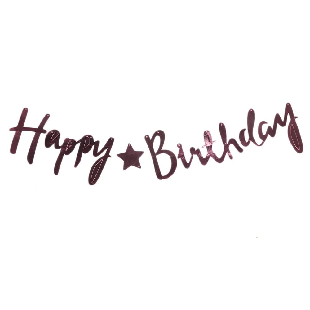 Happy Birthday Bunting - Purple, Home & Lifestyle, Decoration, Chase Value, Chase Value