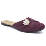 Women's Backless Slipper - Maroon, Women, Slippers, Chase Value, Chase Value