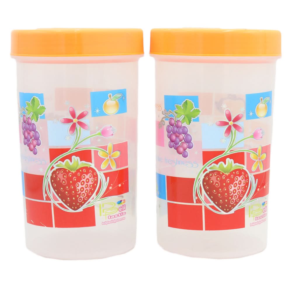 Jar Medium Net 2 Piece - Peach, Home & Lifestyle, Storage Boxes, Chase Value, Chase Value