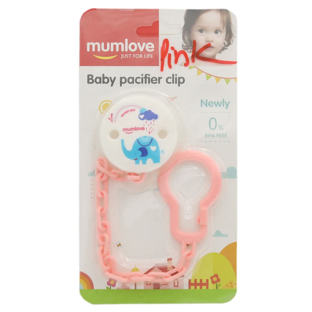 Mum Love Pacifier Chain P3637 - Pink, Kids, Feeding Supplies, Chase Value, Chase Value