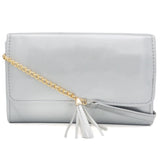 Women Clutch 9155 - Silver, Women, Bags, Chase Value, Chase Value