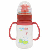 Mum Love Baby Bottle with Handle Ring 150ml B0328-B - Red, Kids, Feeding Supplies, Chase Value, Chase Value