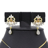 Women's American Diamond Locket Set - Golden Peach, Women, Jewellery Set, Chase Value, Chase Value