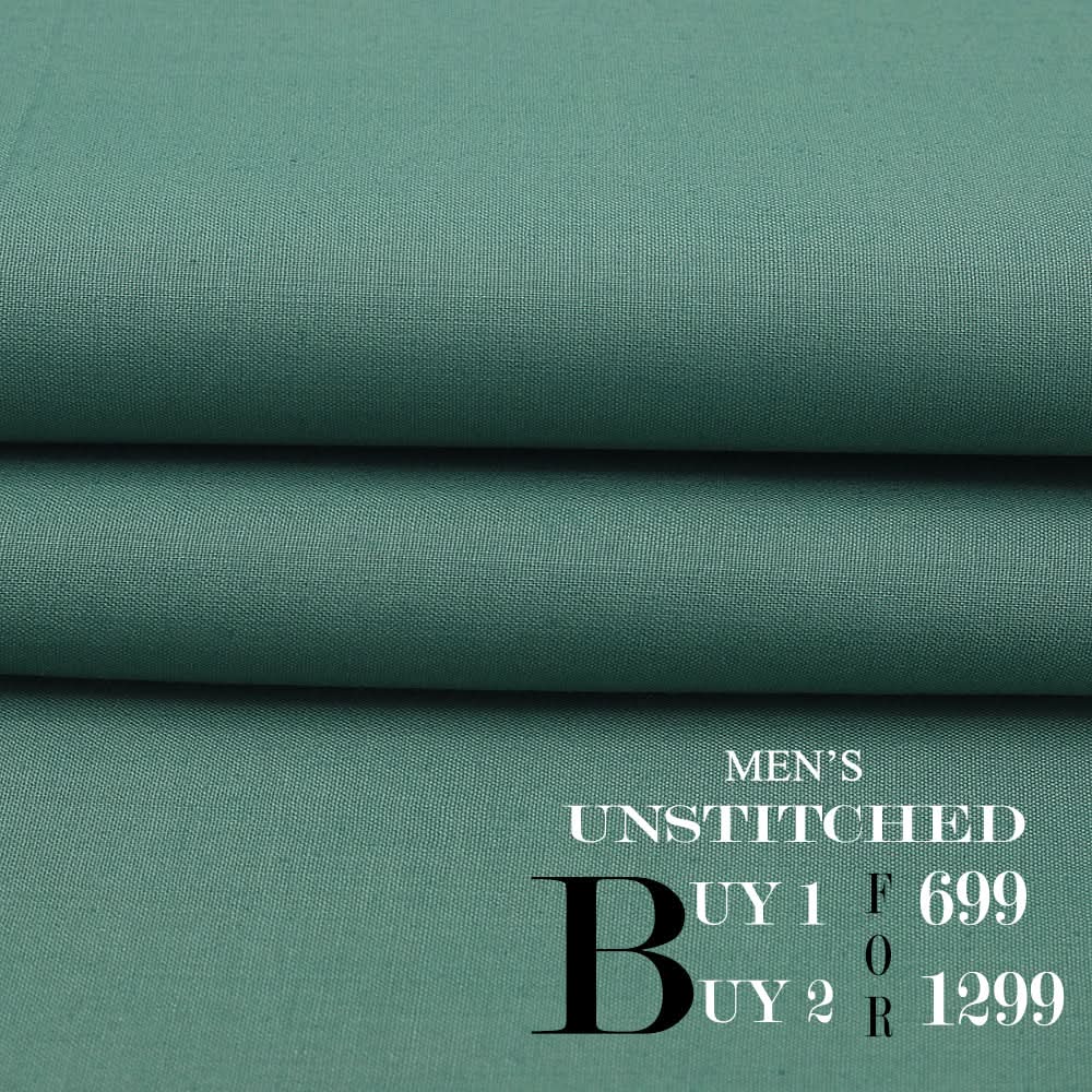 Men Wash & Wear Suit Fabric - Sea Green, Men, Unstitched Fabric, Chase Value, Chase Value
