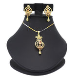 Women's American Diamond Locket Set - Golden Peach, Women, Jewellery Set, Chase Value, Chase Value