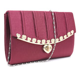 Women's Clutch - Maroon, Women, Clutches, Chase Value, Chase Value