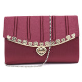 Women's Clutch - Maroon, Women, Clutches, Chase Value, Chase Value
