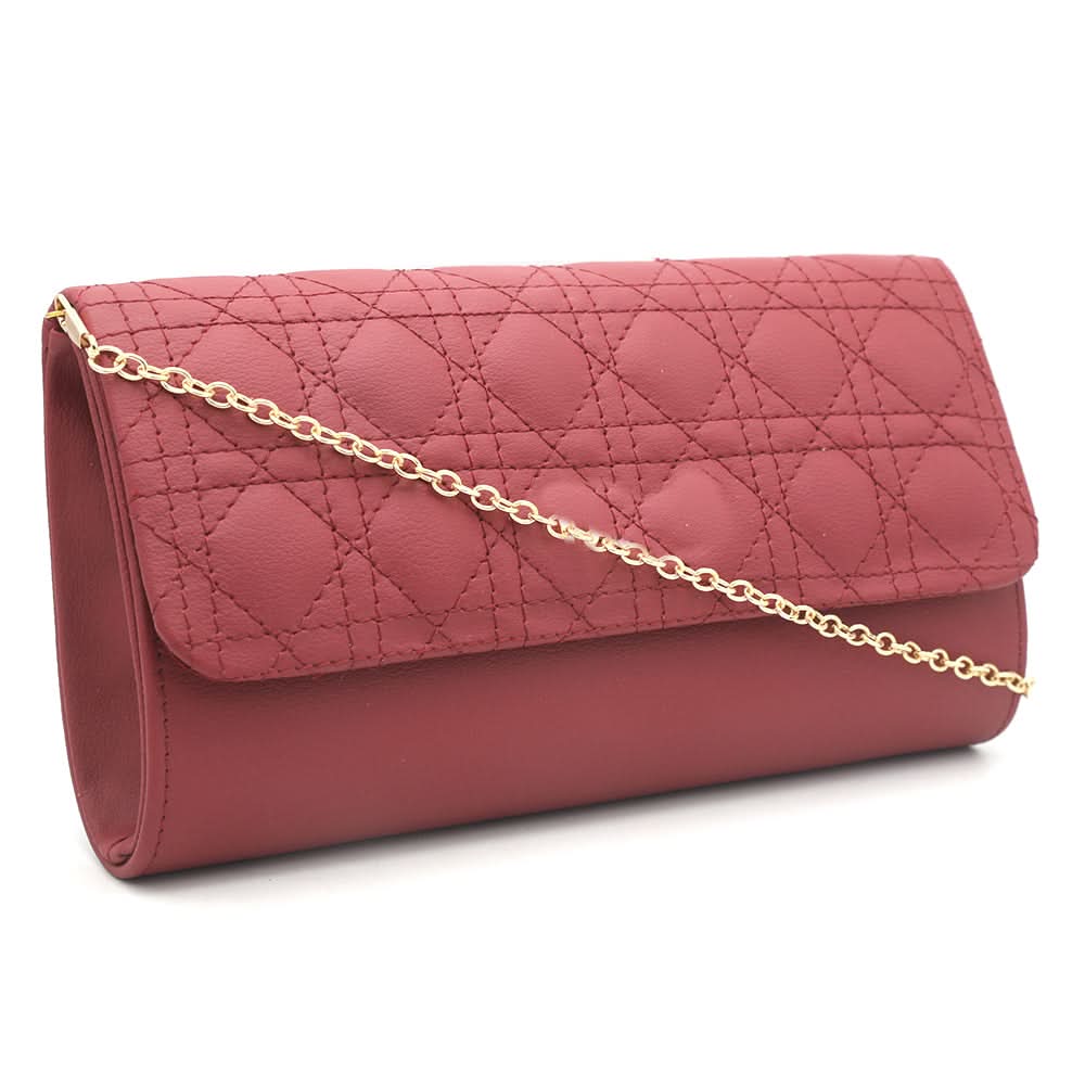 Women's Fancy Clutch 6960 - Maroon, Women, Clutches, Chase Value, Chase Value