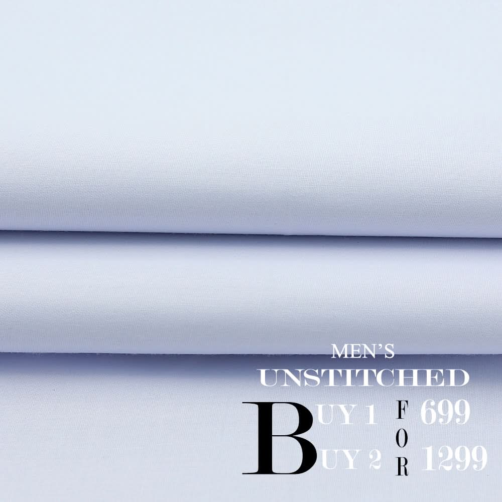 Men Wash & Wear Suit Fabric - White, Men, Unstitched Fabric, Chase Value, Chase Value
