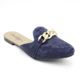 Women's Backless Slipper F-08 - Blue, Women, Slippers, Chase Value, Chase Value