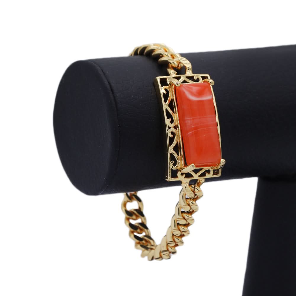 Women's Bracelet (AY-330) - Orange, Women, Bangles & Bracelets, Chase Value, Chase Value